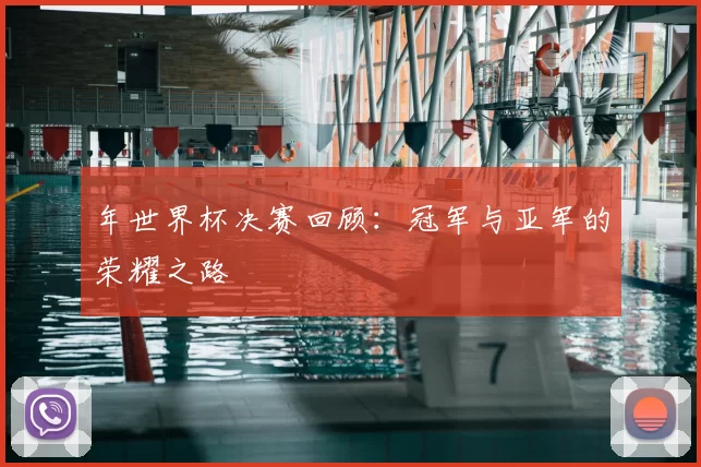 年世界杯决赛回顾:冠军与亚军的荣耀之路