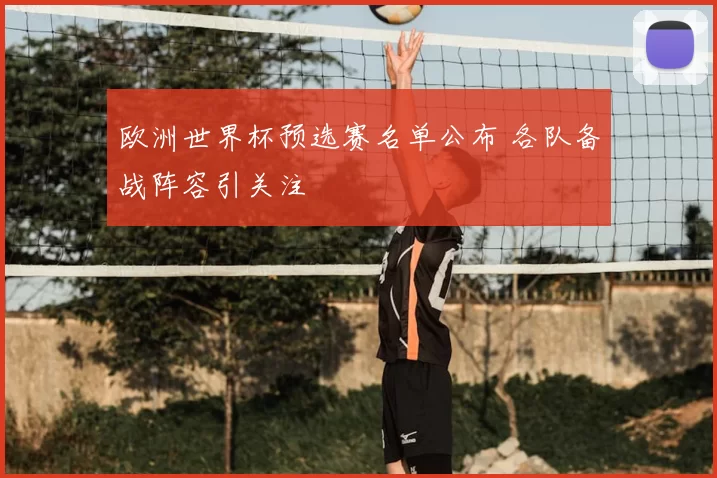 欧洲世界杯预选赛名单公布 各队备战阵容引关注