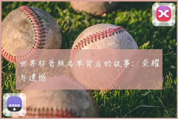 世界杯晋级名单背后的故事:荣耀与遗憾